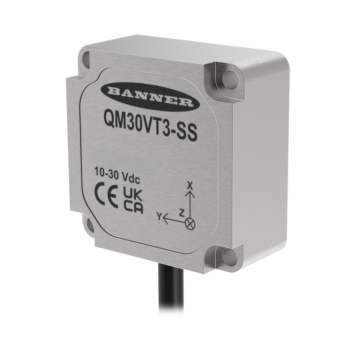 QM30VT3-SS-MQP stainless steel 3-axis vibration sensor