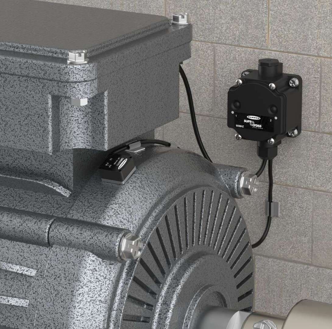 Vibration sensor installed on the motor
